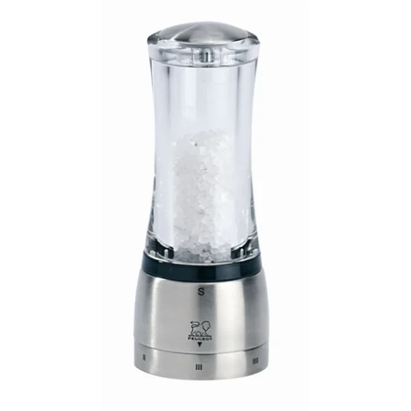 Vente flash ⭐ Moulin à Sel Daman U’Select 16 cm Transparent-Inox Peugeot ⭐ vente luxe pas cher 1